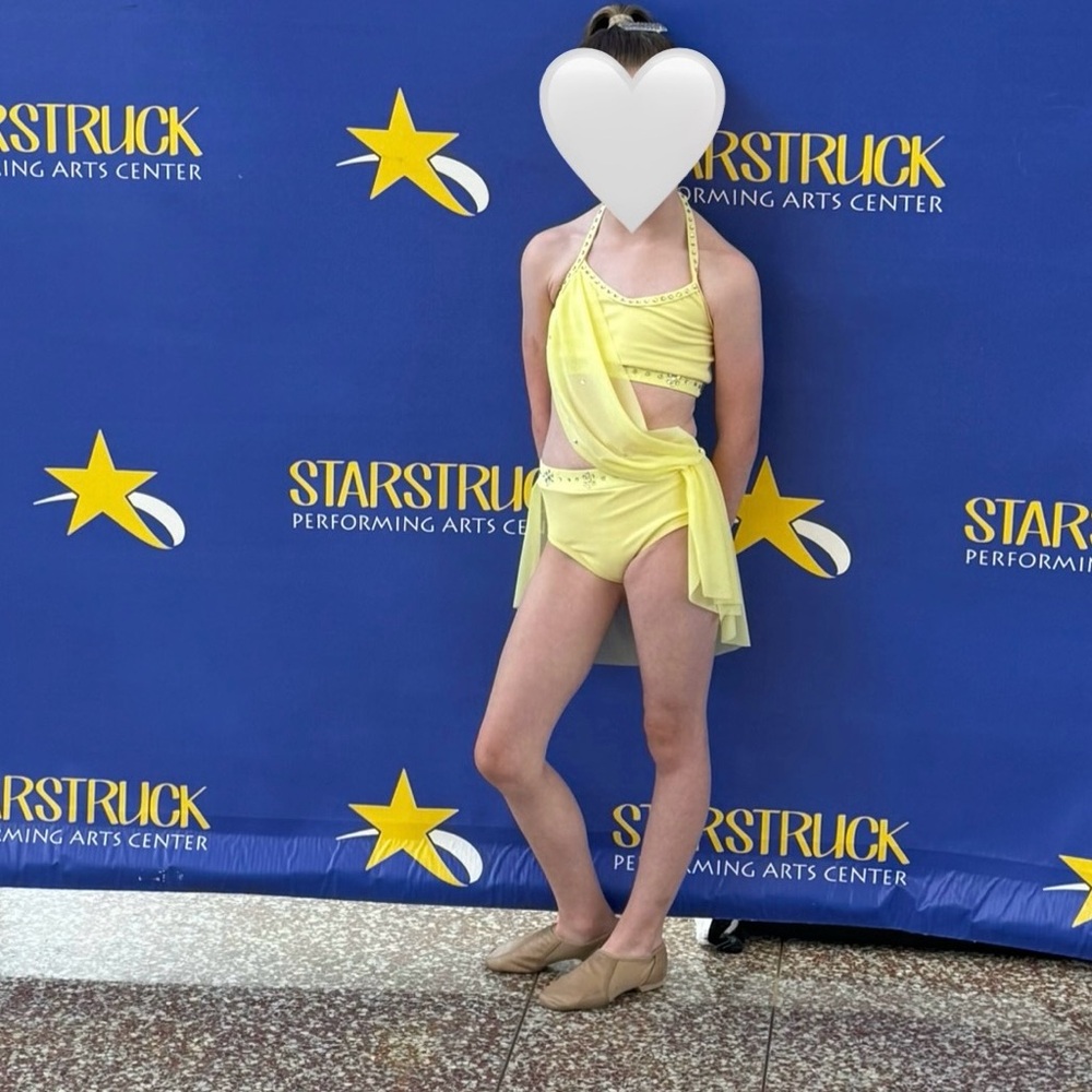 Yellow Kids Dance Costume
